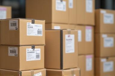 出荷準備が整った製品の箱