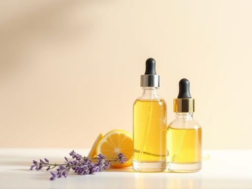 アロマオイルのボトル