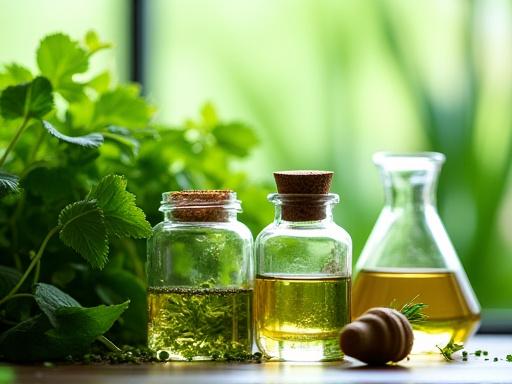 ハーブと抽出されたエキス